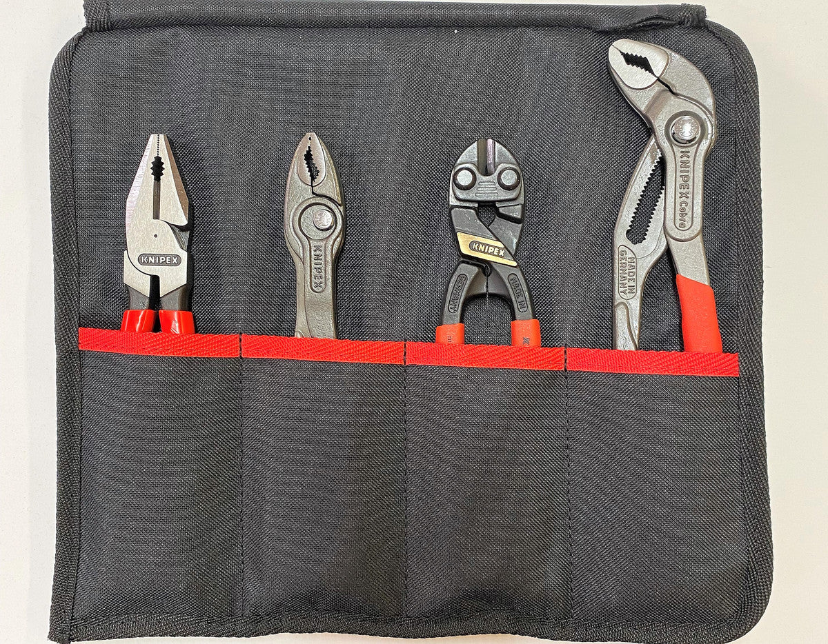 KNIPEX Pliers Set 4pc - Agriculture. Made In-House using - 0301200K, 8201200K, 7131200RK, 8701250K, 001956LE.