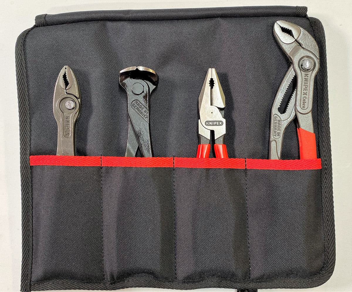 KNIPEX Pliers Set 4pc - Construction. Made In-House using - 0301200K, 8201200, 6801200K, 8701250K, 001956LE.