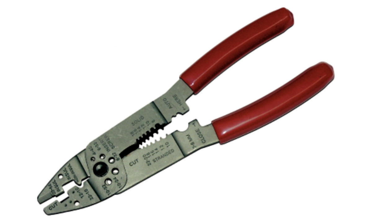 T&E Crimping Pliers 215mm (8.1/2") Insulated & Non-Insulated