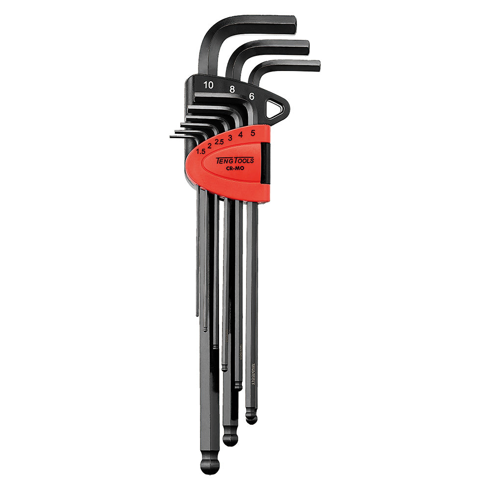 Teng 9pc Extra Long Ball Point Hex Key Set