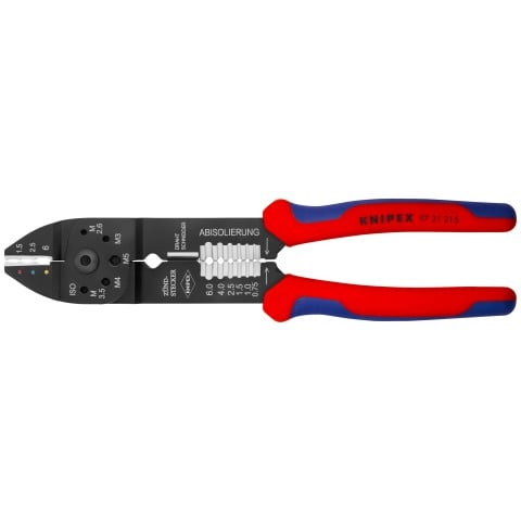 KNIPEX Pliers Crimping 0.75-6mm 18-10Awg Cush