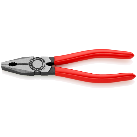 KNIPEX Pliers, Combination, Plastic Coated, 180mm