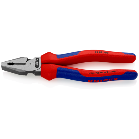 KNIPEX Pliers, Combination High Leverage, Cushion Grip, 200mm