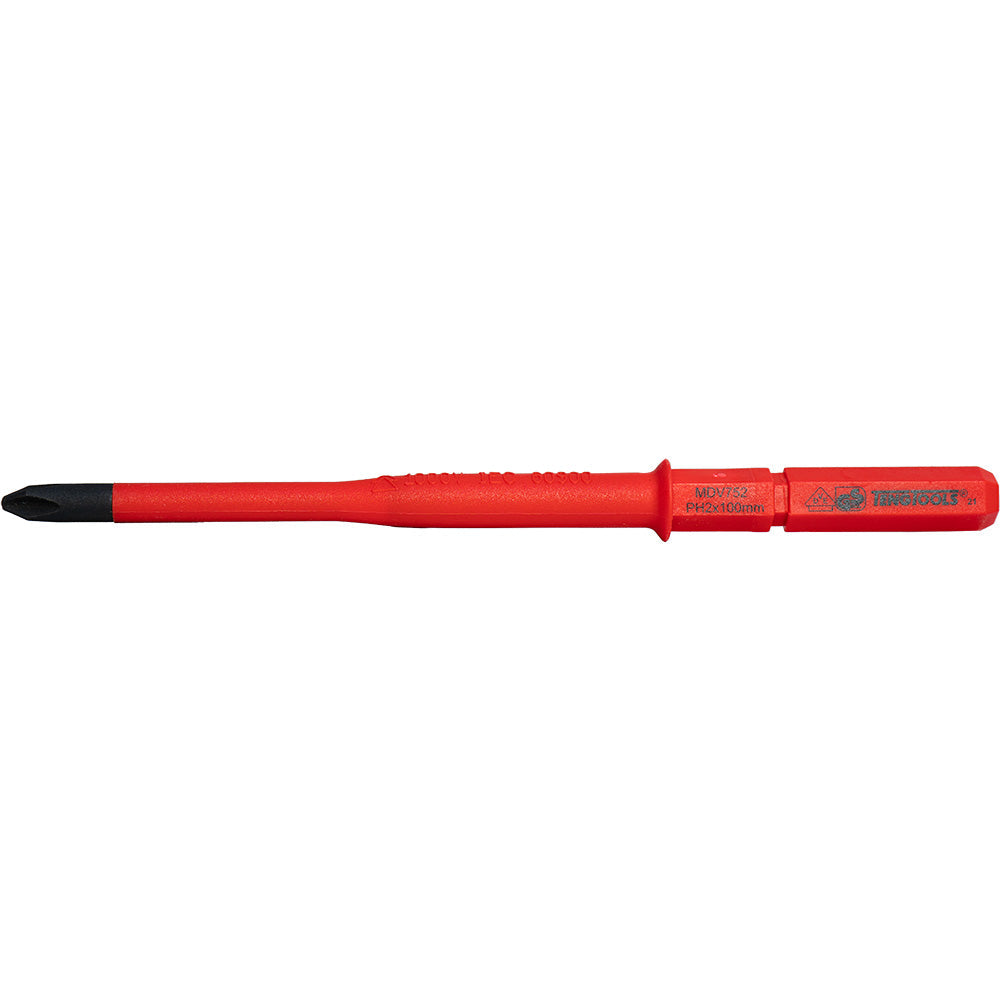 Teng 1000V Screwdriver Interchangeable PH2 x 100mm Slim