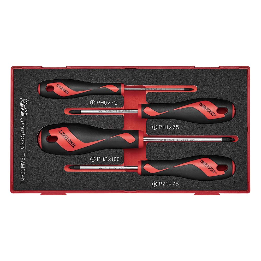 Teng 4pc Screwdriver Set PH/PZ