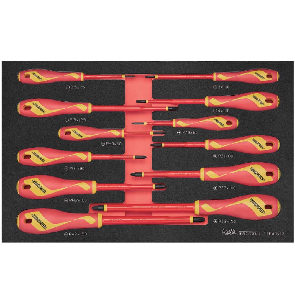 Teng 12pc Screwdriver Set Insulated