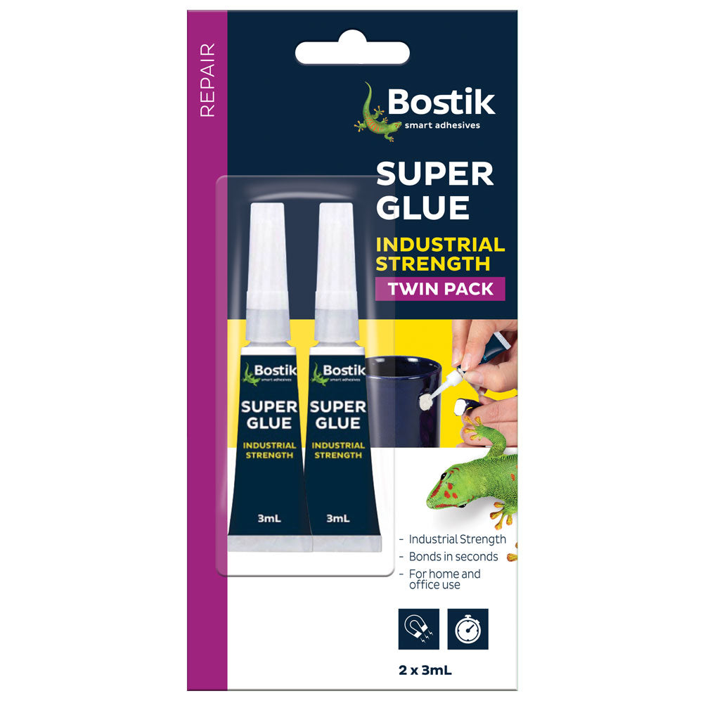 Bostik Superglue Twin Pack 2 x 3ml Hangsell