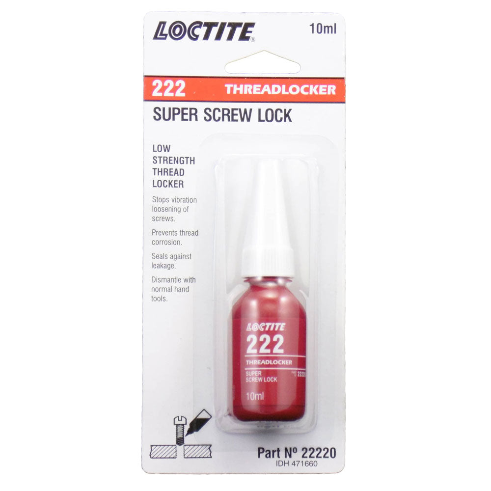 Loctite 222 Screw Lock Low Strength Threadlocker 10ml