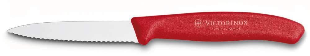 Victorinox Paring Knife 6.7631 - 8cm Wavy Blade Red Handle