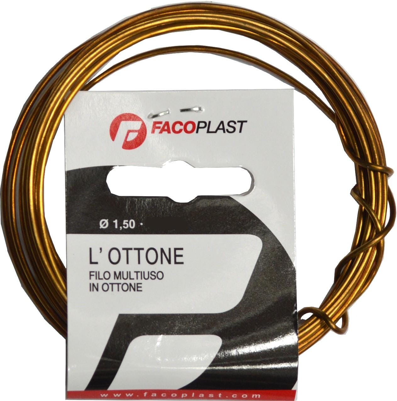 Faco Plast Binding Wire - Brass 50gm (3m) 1.5mm