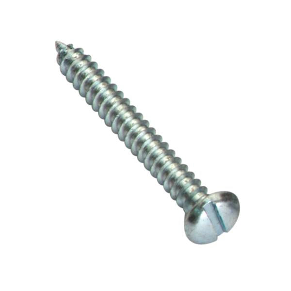 8G X 3/4In S/Tapping Screw Raised Head Slotted | Replacement Packs - Slotted-Fasteners-Tool Factory