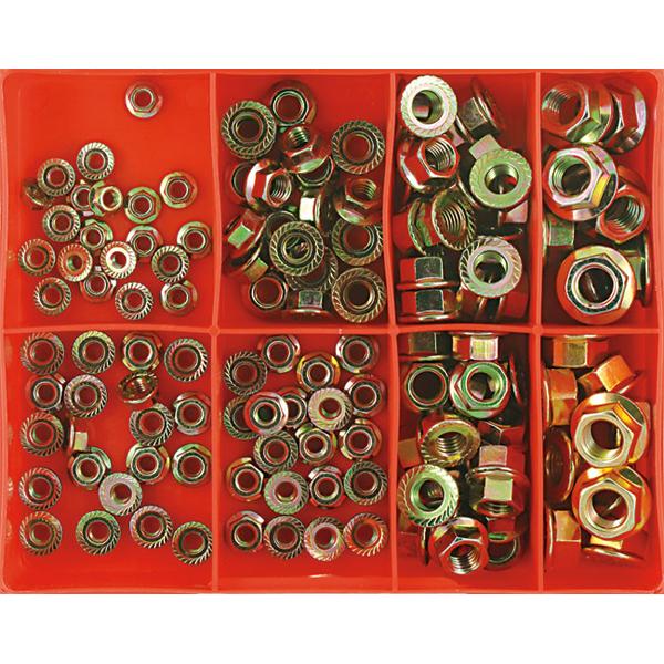 Champion 140pc Metric Flange Nut Assortment Assortments Bolts Set 