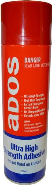 Ados Ultra High Strength Adhesive - Spray-On 550ml