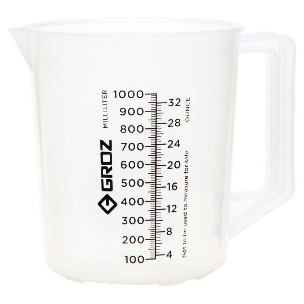 Groz Polypropylene Measuring Jug 1000ml