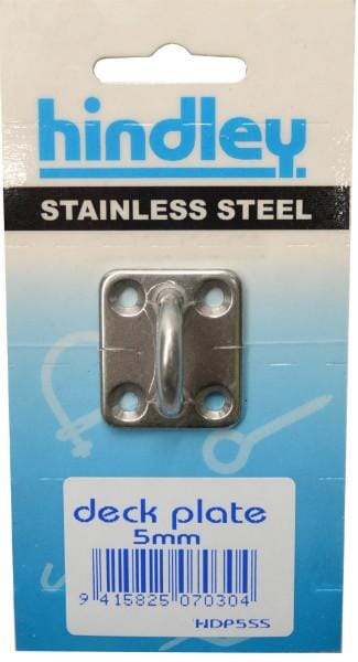 Hindley Deck Plate Stainless Steel 5mm Carded