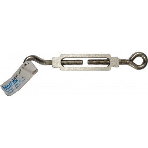 Hindley Turnbuckle - Stainless Steel Hook & Eye #24SS 6mm Tagged