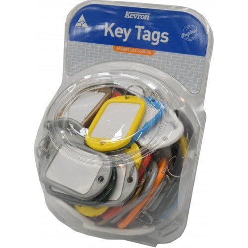 Kevron Key Tag "Jumbo" Assorted Colours 60-pce Tub