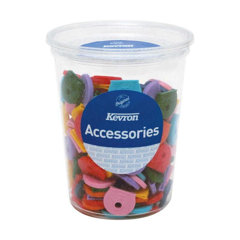 Kevron Key Head Caps - Assorted Colours 200-pce Tub