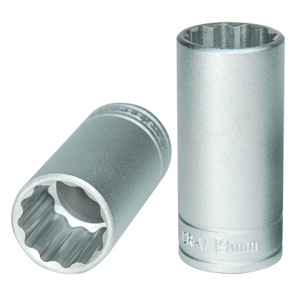 Teng 3/8in Dr. Deep Socket 19mm 12pt