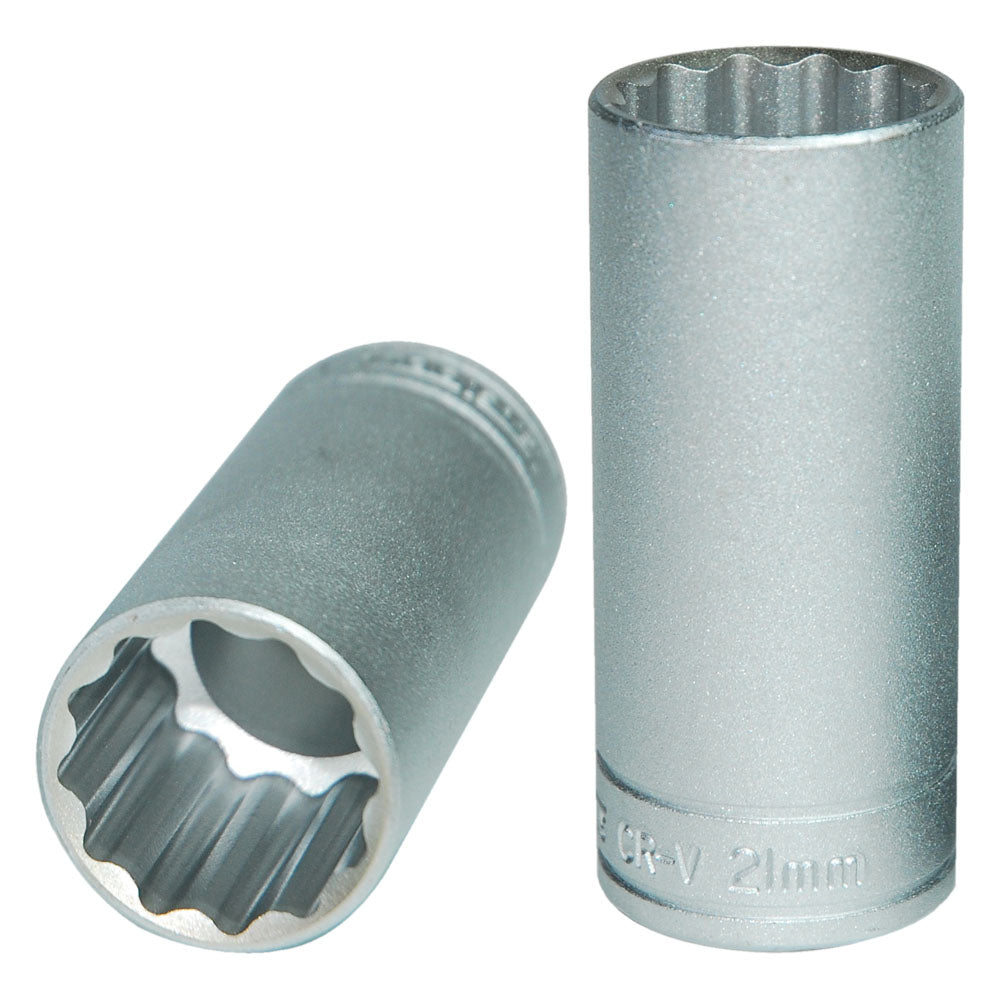 Teng 3/8in Dr. Deep Socket 21mm 12pt