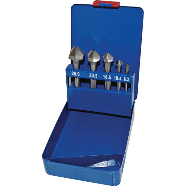 Unikut 6Pc Hss 3-Flute 90Deg. Countersink Set | Accessories - Sets-Power Tools-Tool Factory