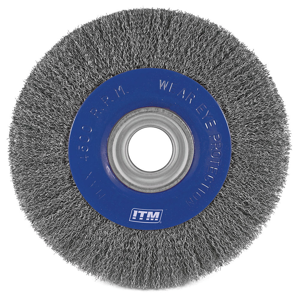 ITM Crimp Wire Wheel Brush Steel 200 x 25mm