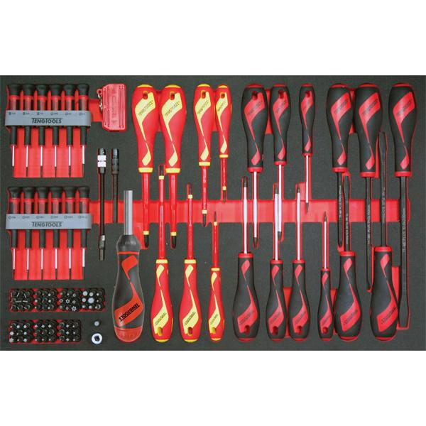 98Pc Md Power Thru & Vde Screwdriver Set (Eva) | Tool Tray Sets-Hand Tools-Tool Factory