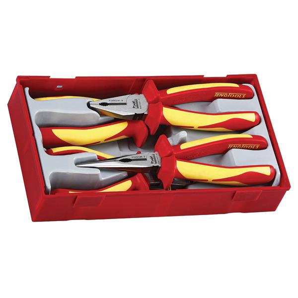 4Pc Mega Bite 1000V Vde Plier Set | Tool Tray Sets-Hand Tools-Tool Factory