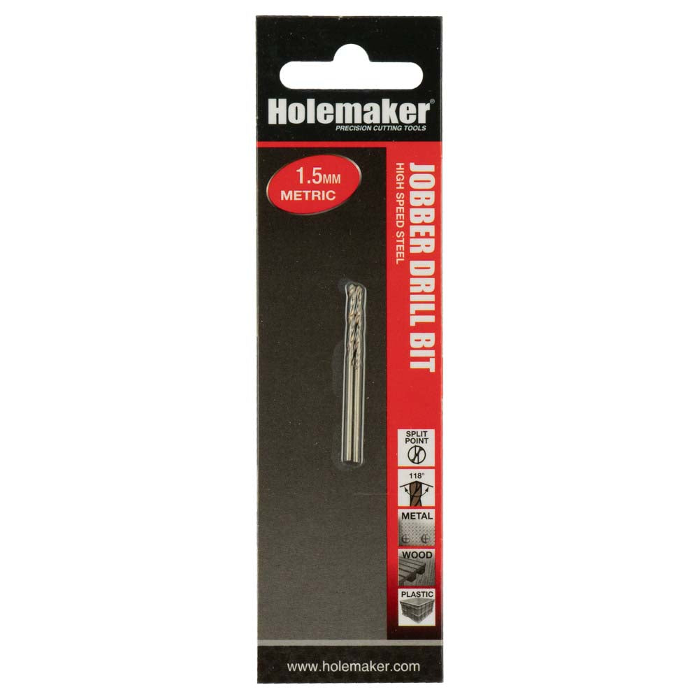 Holemaker Jobber Drill 1.5mm - 2pc (Carded)