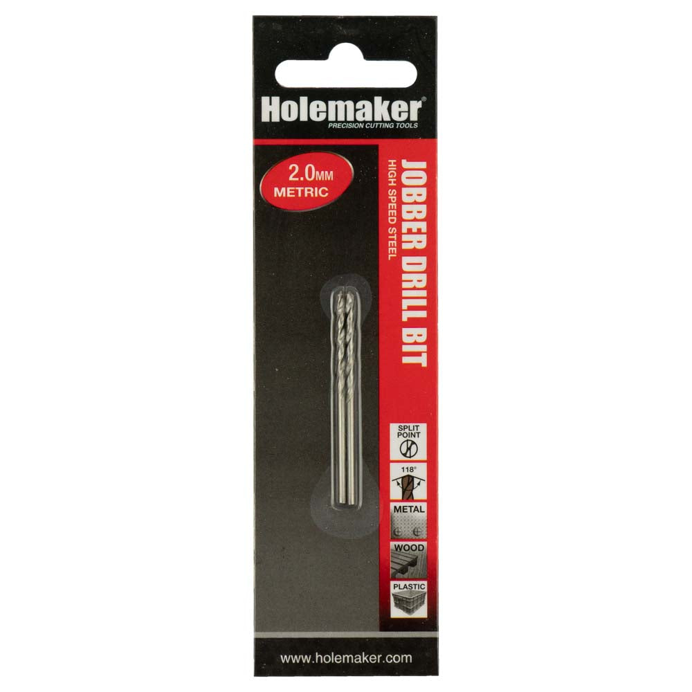 Holemaker Jobber Drill 2.0mm - 2pc (Carded)