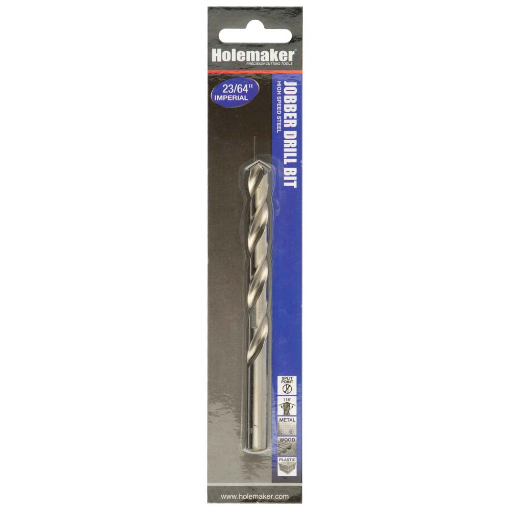 Holemaker Jobber Drill 23/64in - 1pc (Carded)